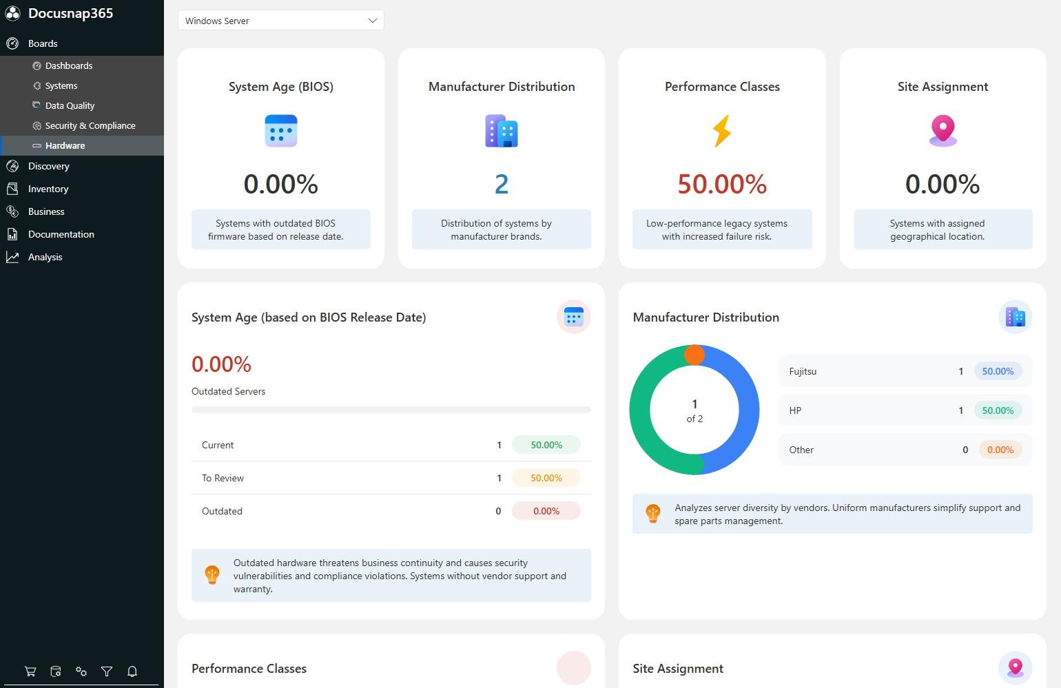 Windows Server Dashboard