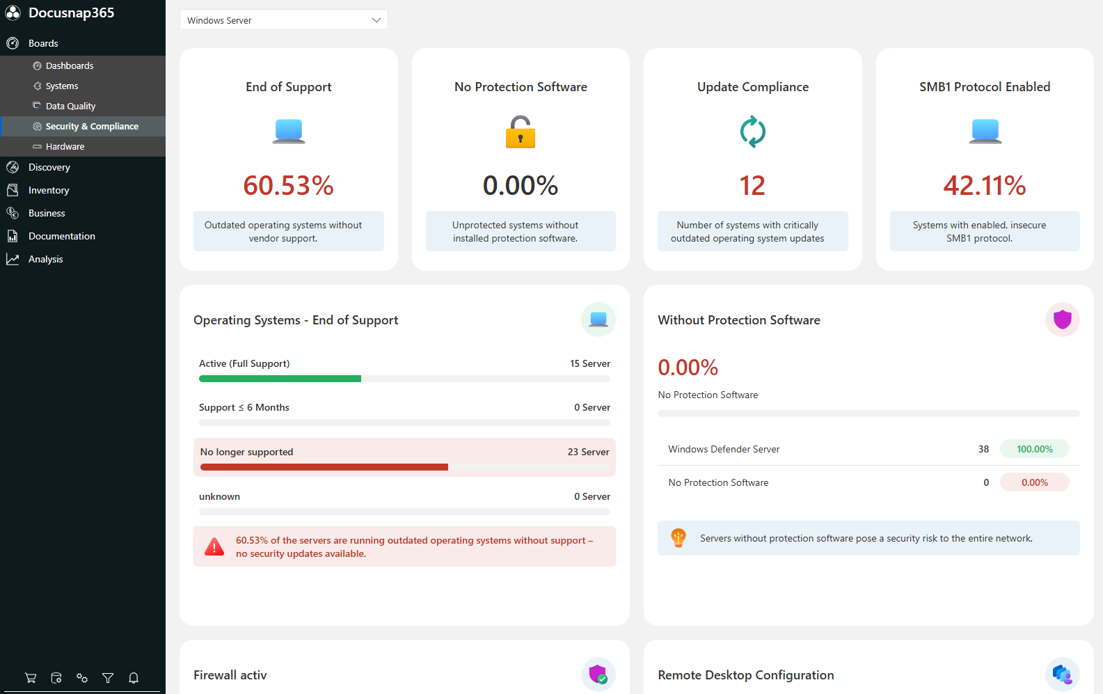 Windows Server Dashboard