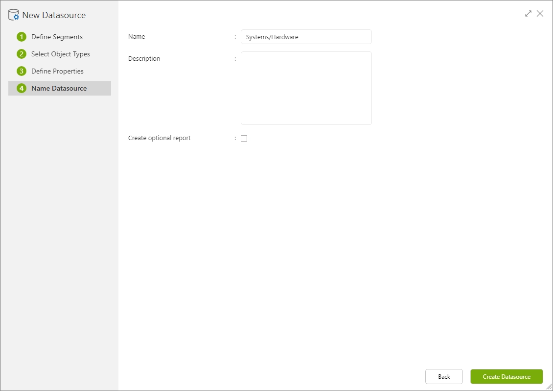 Defining the Data Source