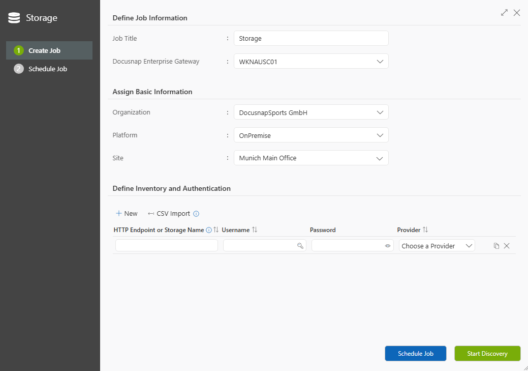 Wizard for inventorying HPE Primera, HPE Alletra, HPE 3PAR