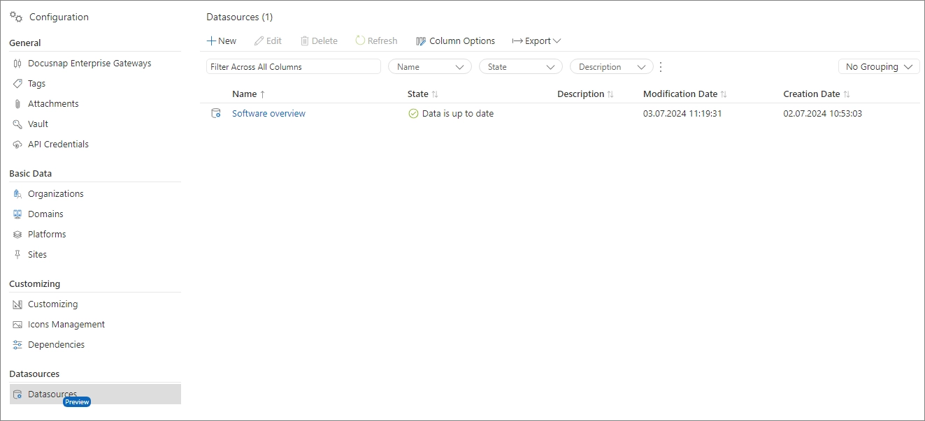 Data Sources Data Sources