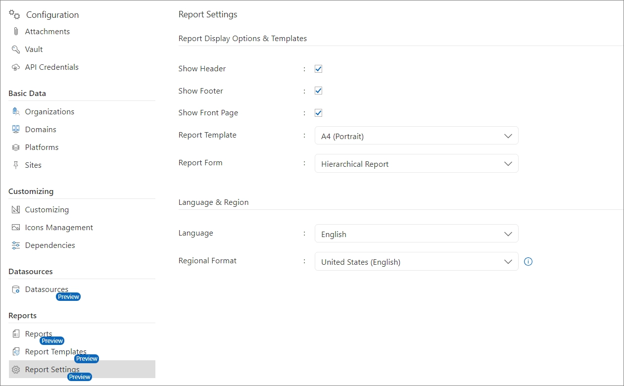 Change Settings Change Settings
