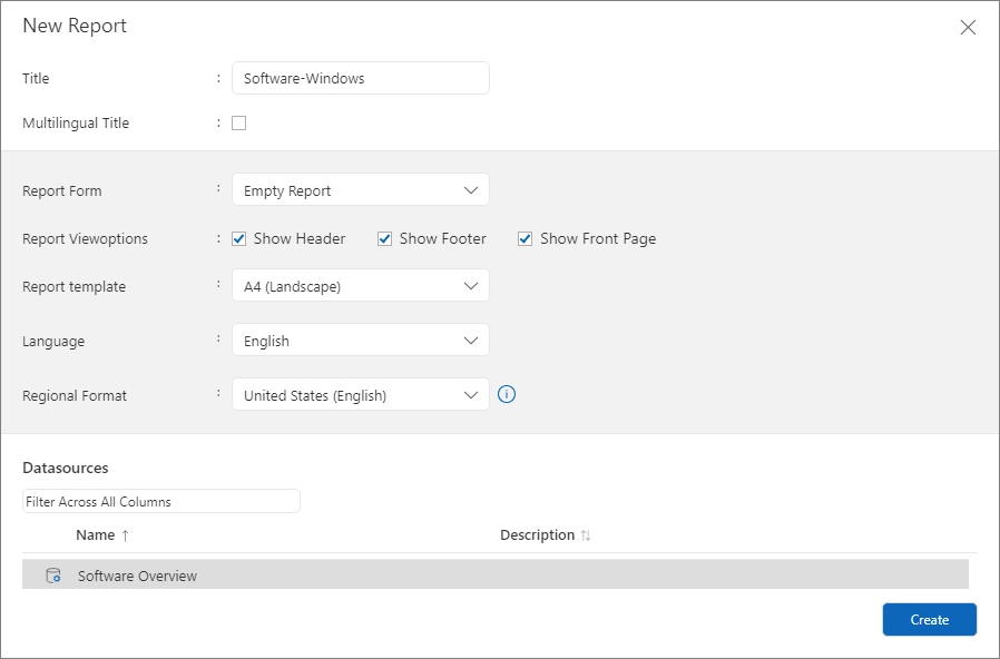 New Report Relationships | Example